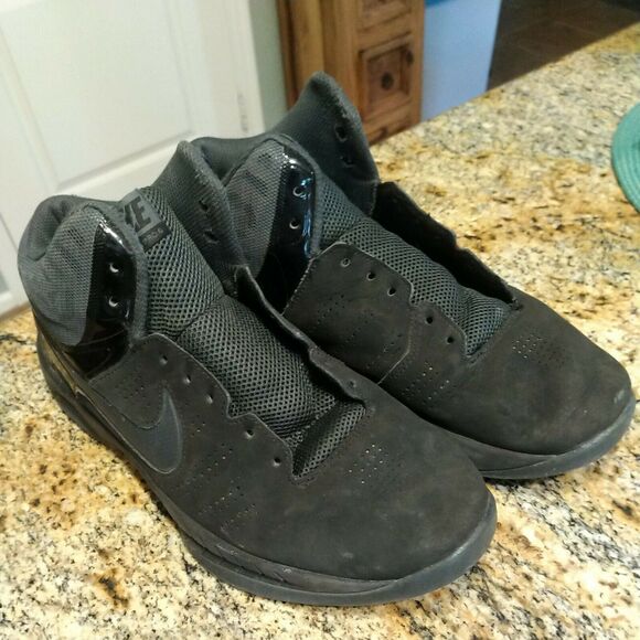 Nike Air Visi Pro 6 VI Black Basketball Shoes Lace Up 749168-003 Men’s Size 10 main image 6